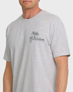Quiksilver Tropics Tee-Silver White Heather