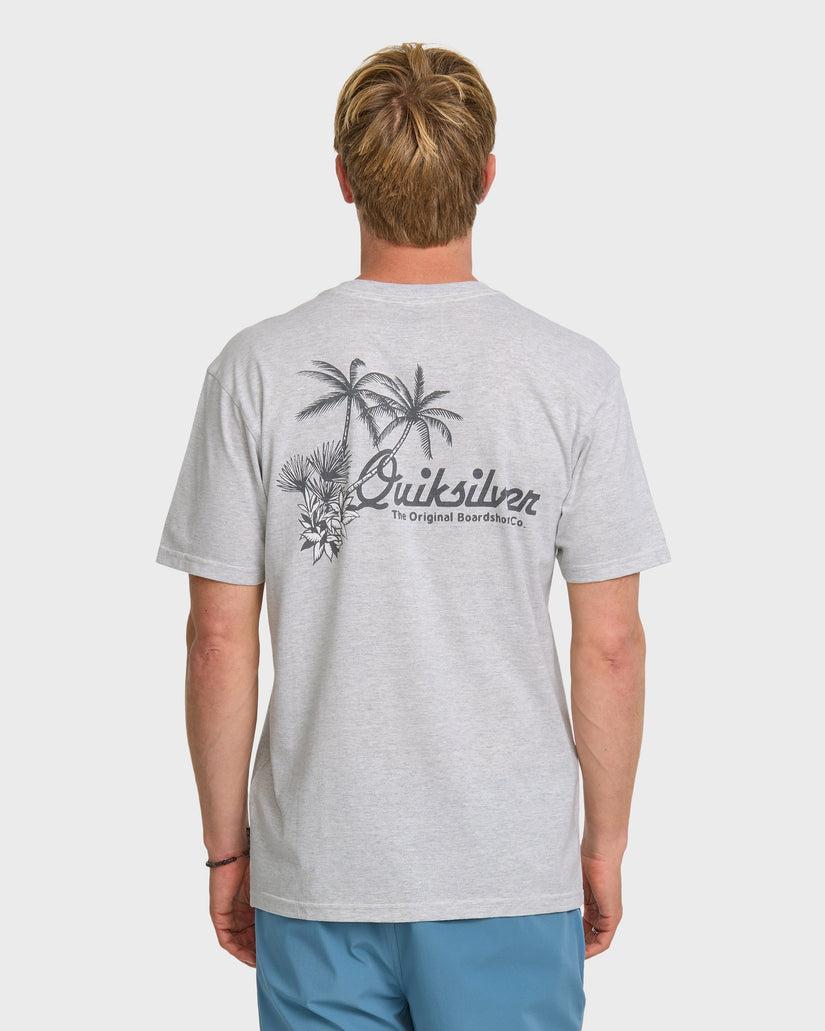 Quiksilver Tropics Tee-Silver White Heather