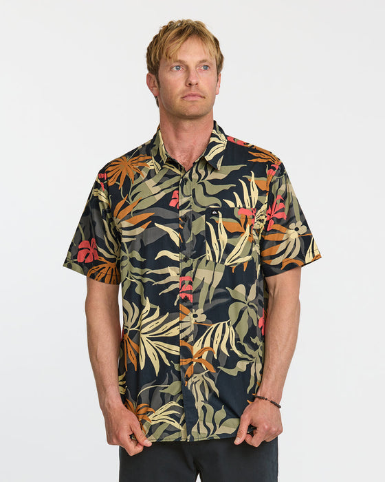 Quiksilver Blueweed Classic Shirt-Black