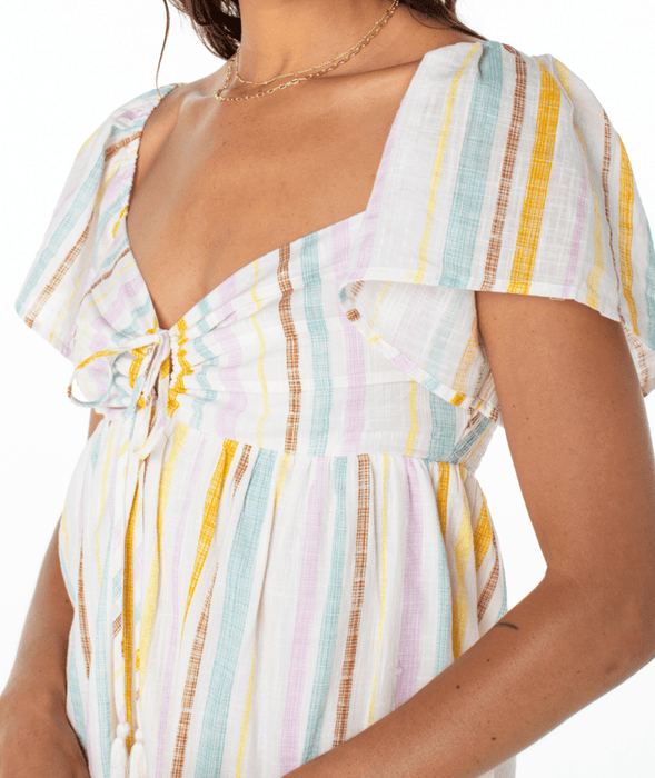 Roxy Salty Breeze Mini Yd Dress-Egret