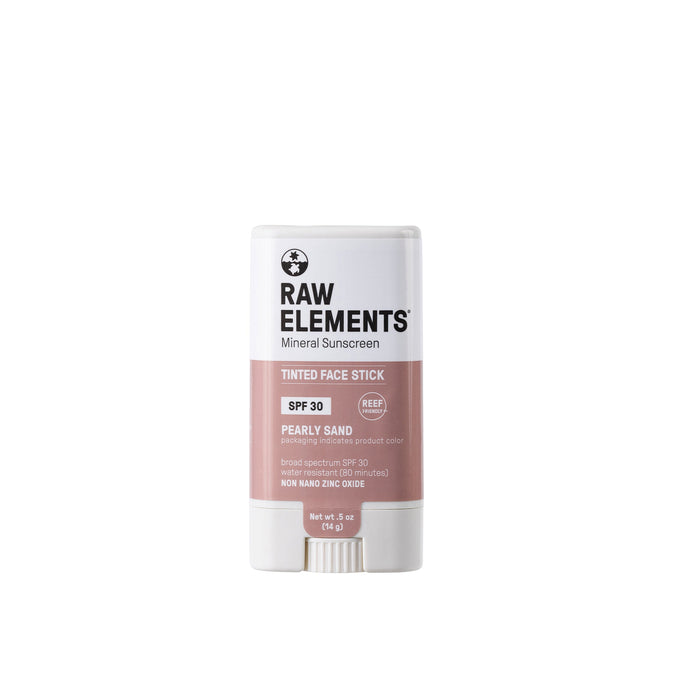 Raw Elements Tinted Face Stick SPF 30 Sunscreen-Pearly Sand