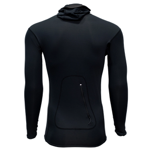 Patagonia x REAL R0 Hooded Rashguard-Ink Black— Alternate View