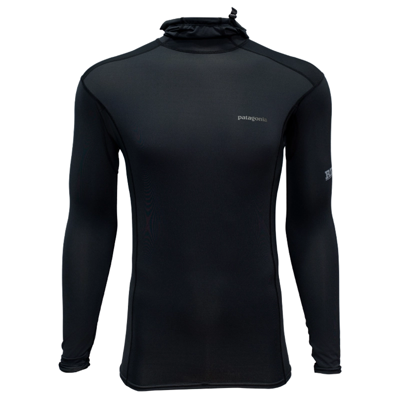 Patagonia x REAL R0 Hooded Rashguard-Ink Black
