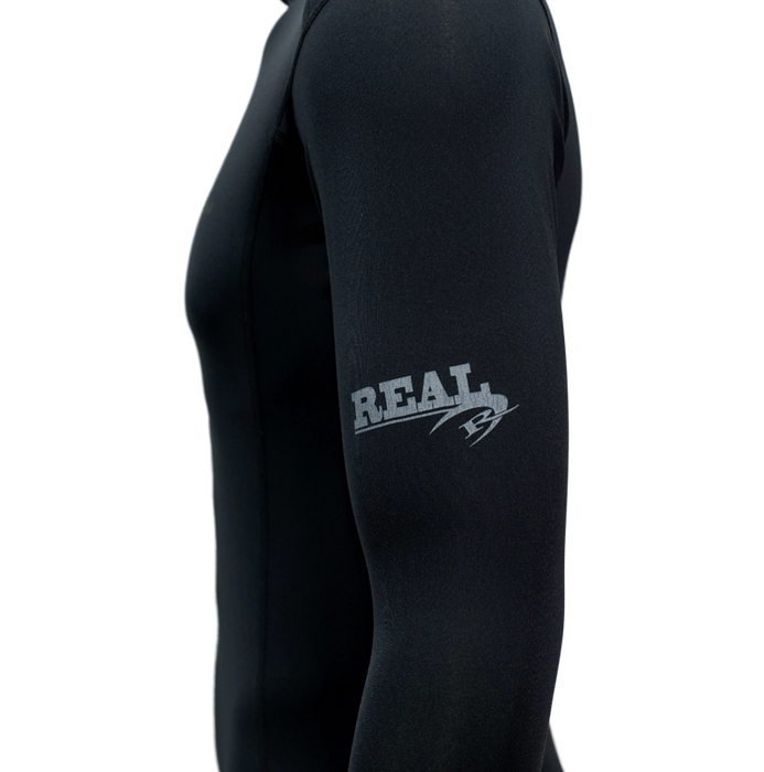 Patagonia x REAL R0 Hooded Rashguard-Ink Black