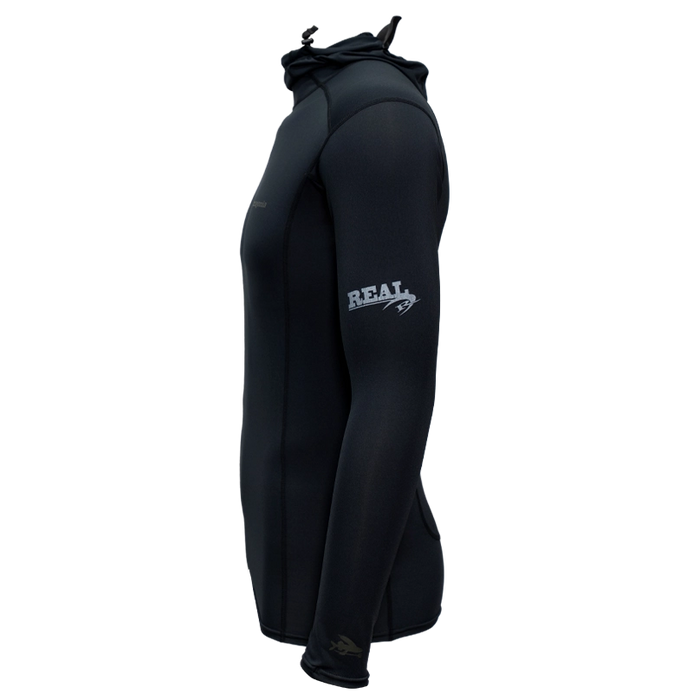 Patagonia x REAL R0 Hooded Rashguard-Ink Black
