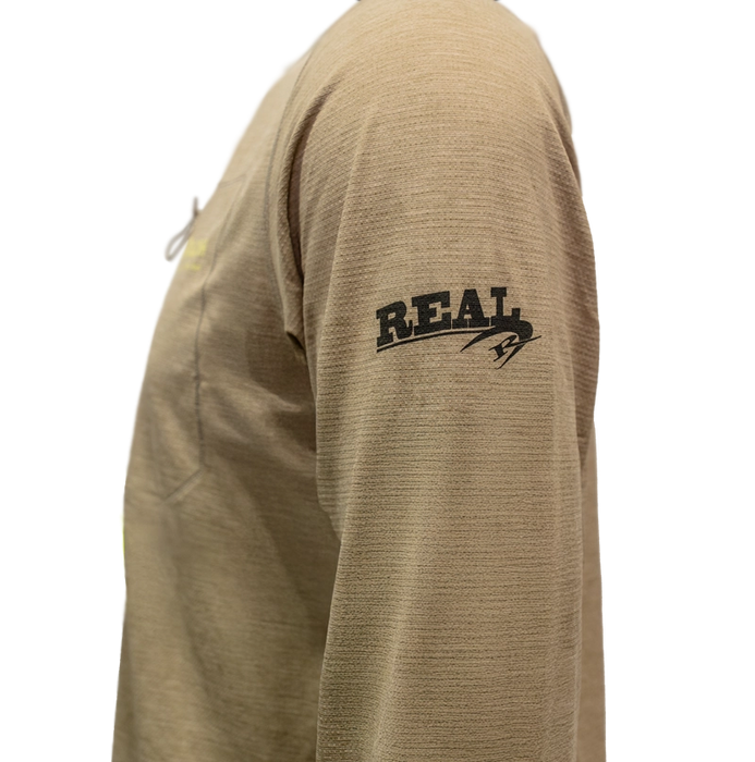 Patagonia x REAL Cap Cool L/S Water People Banner Sun Shirt-Seabird Grey