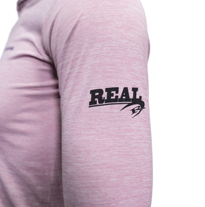 Patagonia x REAL W's Cap Cool Daily Hooded Sun Shirt-Quiet Violet— Alternate View