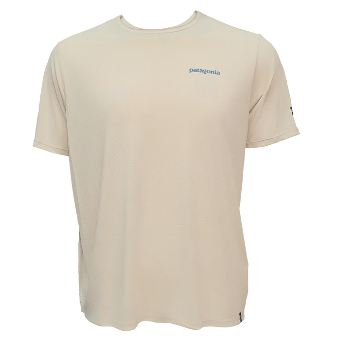 Patagonia x REAL Cap Cool Daily Boardshort Logo Sun Shirt-Dyno White
