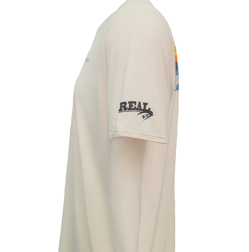 Patagonia x REAL Cap Cool Daily Boardshort Logo Sun Shirt-Dyno White