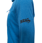 Patagonia x REAL Cap Cool Sun Hooded Cloud Crag Crest Sun Shirt-Aquatic Blue