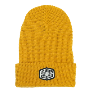 REAL Shred Supply Waffle Knit Beanie-Camel