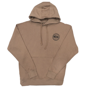 REAL Outer Banks Map Hooded Sweatshirt-Latte