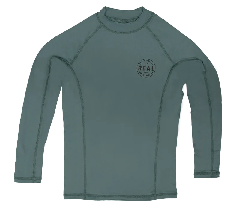 REAL Women's Nimbus L/S Performance Knit Rashguard-Trooper