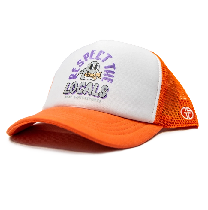 REAL Locals Only Hat-Coral/White
