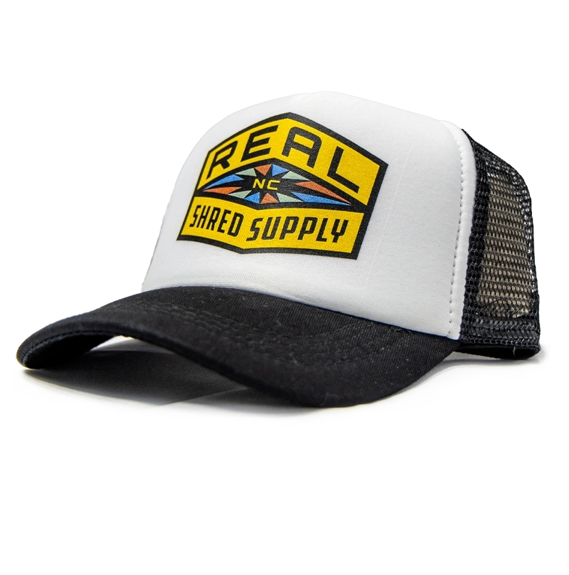 REAL Shred Supply Hat-Black/White