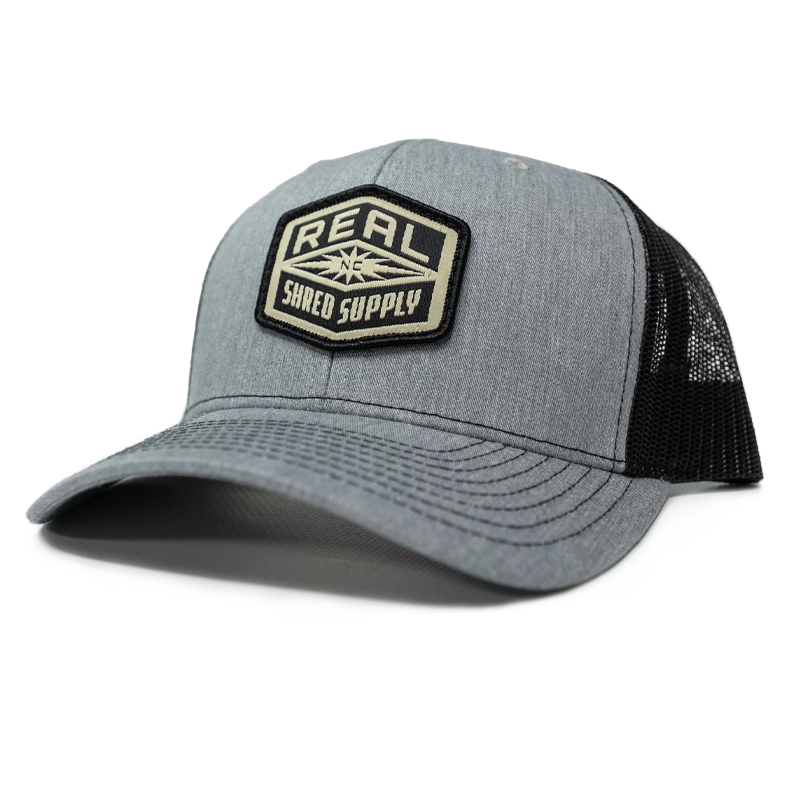 REAL Shred Supply Hat-Heather Grey/Black