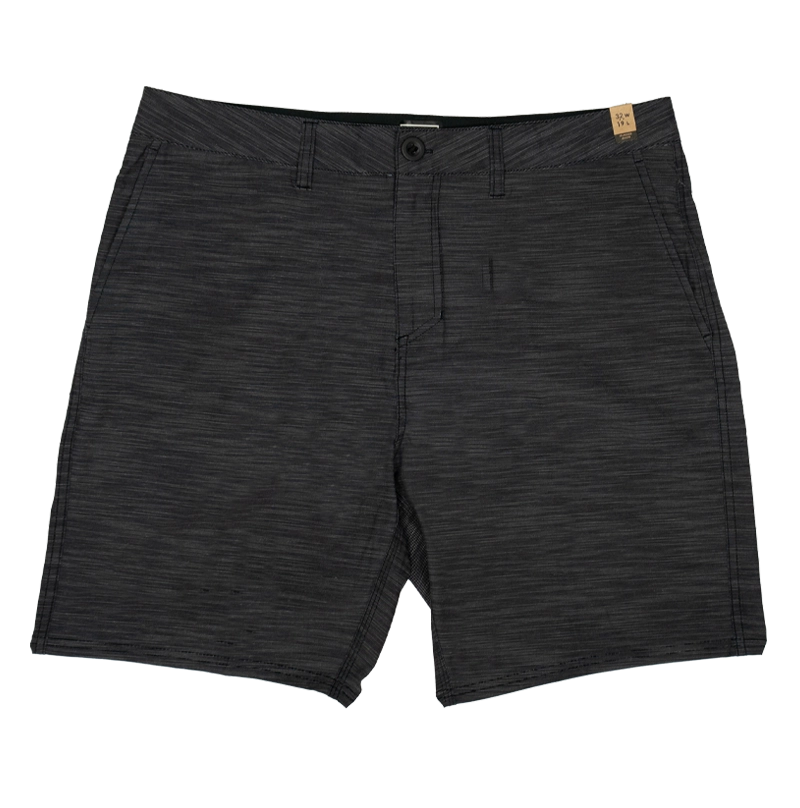 REAL Coastline Slub Hybrid Shorts-Black