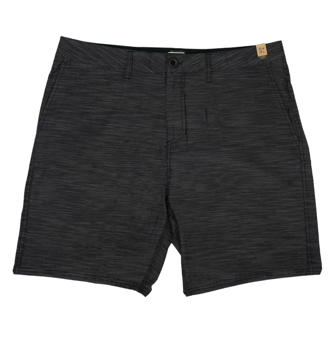 REAL Coastline Slub Hybrid Shorts-Black