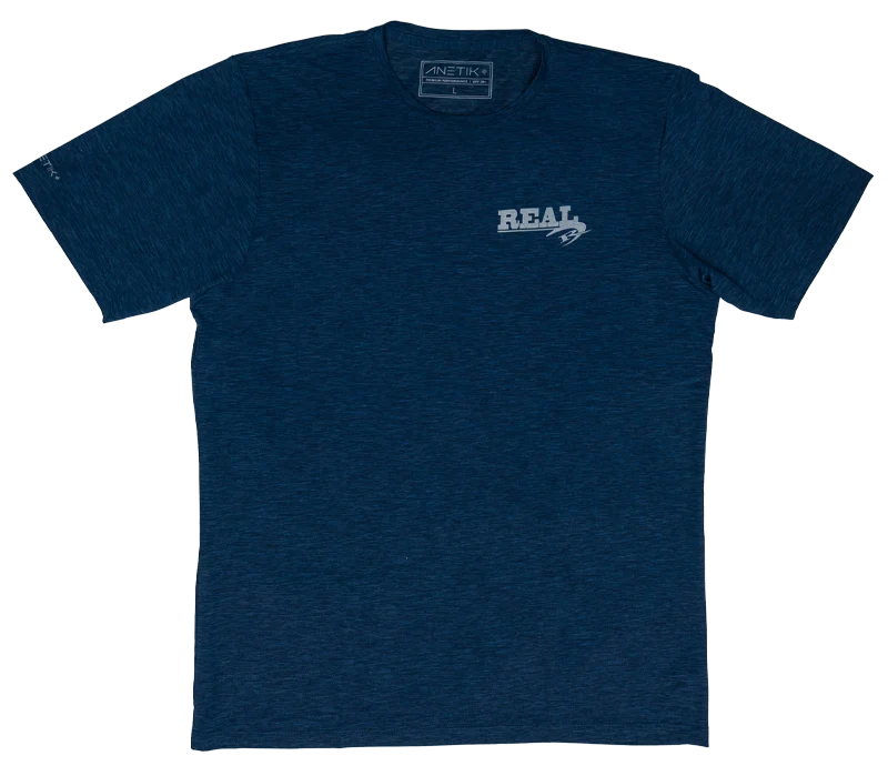 Anetik Low Pro Tech S/S Sun Shirt-Navy Heathered