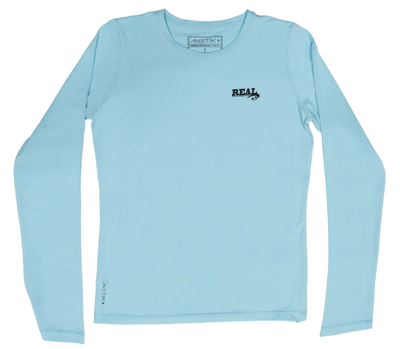 Anetik Wmn's Breeze Tech L/S Sun Shirt-Sky Heathered