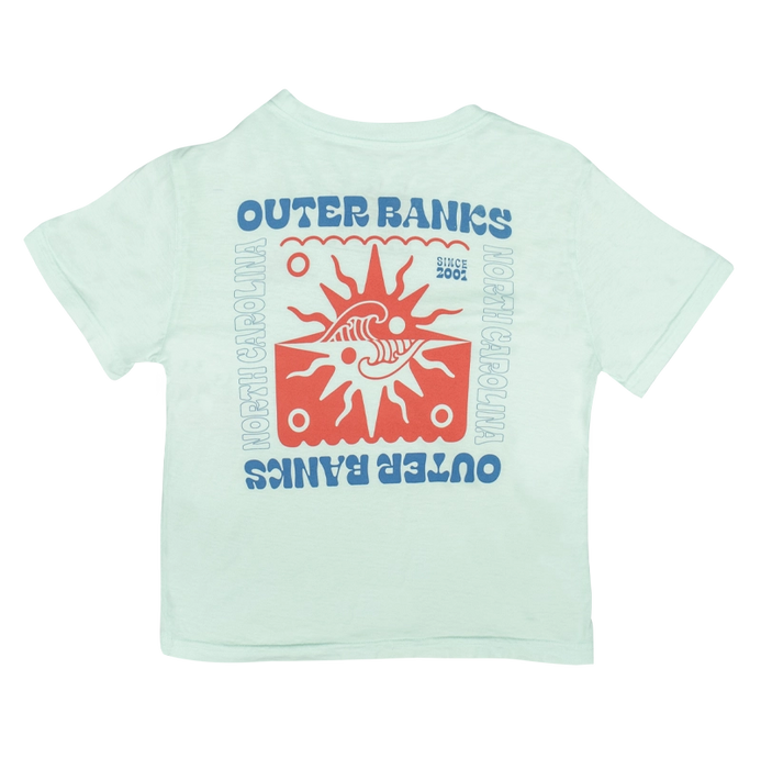 REAL Opposite Beach Crop Tee-Seaglass