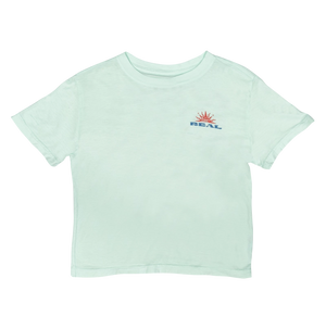 REAL Balanced Surf Crop Tee-Periwinkle