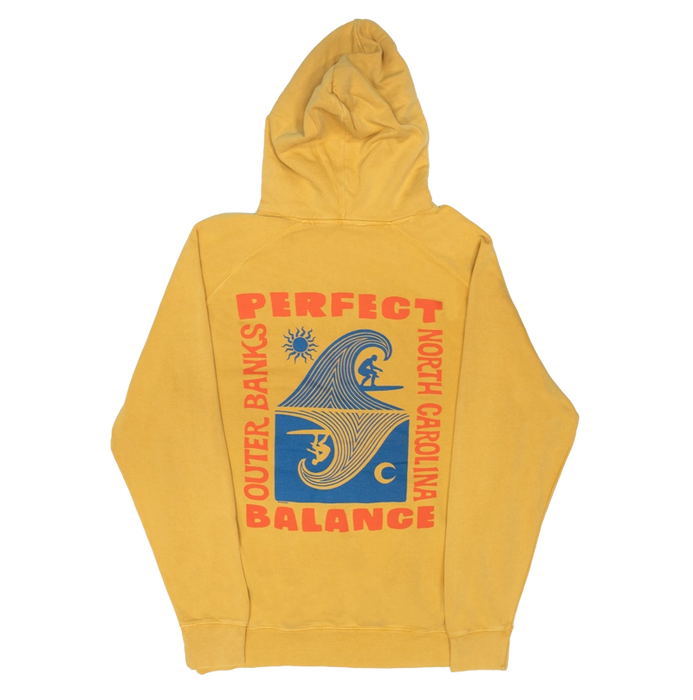 REAL Balanced Surf Hooded Sweatshirt-Camel