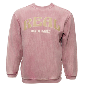 REAL Balboa Felt Crew Sweatshirt-Maroon