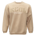 REAL Balboa Felt Crew Sweatshirt-Warm Sand
