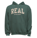 REAL Block Letters Applique Hooded Sweatshirt-Willow