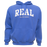 REAL Block Letters Applique Hooded Sweatshirt-Peri