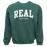REAL Block Letters Applique Crew Sweatshirt-Willow