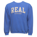 REAL Block Letters Applique Crew Sweatshirt-Peri