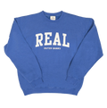 REAL Block Letters Applique Crew Sweatshirt-Peri