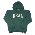 REAL Block Letters Applique Hooded Sweatshirt-Willow