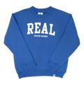 REAL Youth Block Letters Crew Sweatshirt-Peri