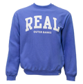 REAL Block Letters Crew Sweatshirt-Peri