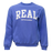 REAL Block Letters Crew Sweatshirt-Peri