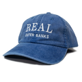 REAL Block Letters Embroidered Hat-Denim
