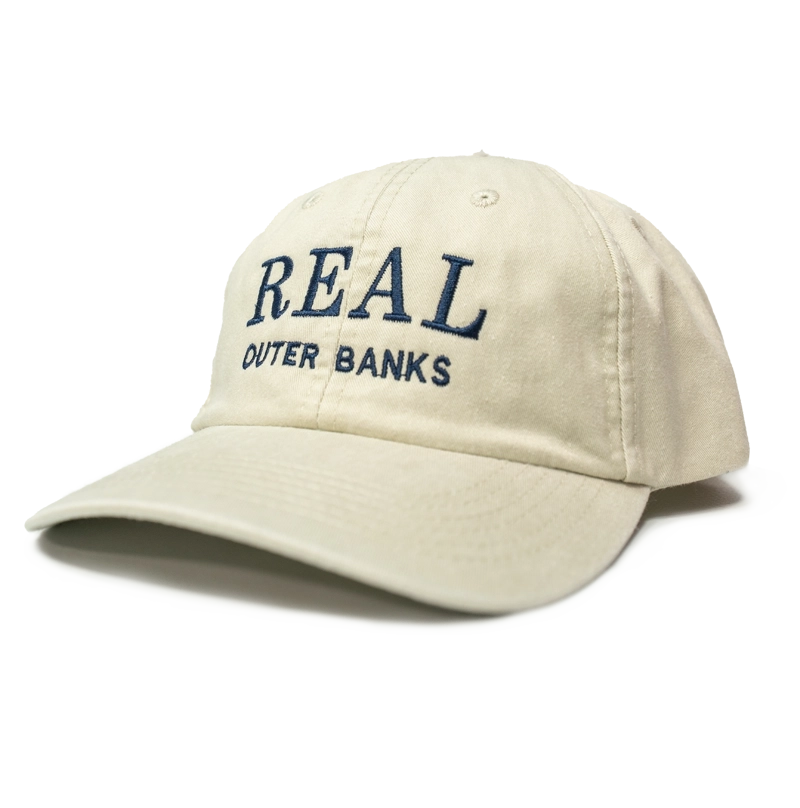 REAL Block Letters Embroidered Hat-Stone