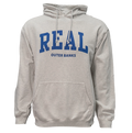 REAL Block Letters Hooded Sweatshirt-Oatmeal