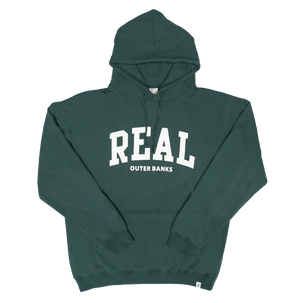 REAL Block Letters Hooded Sweatshirt-Willow