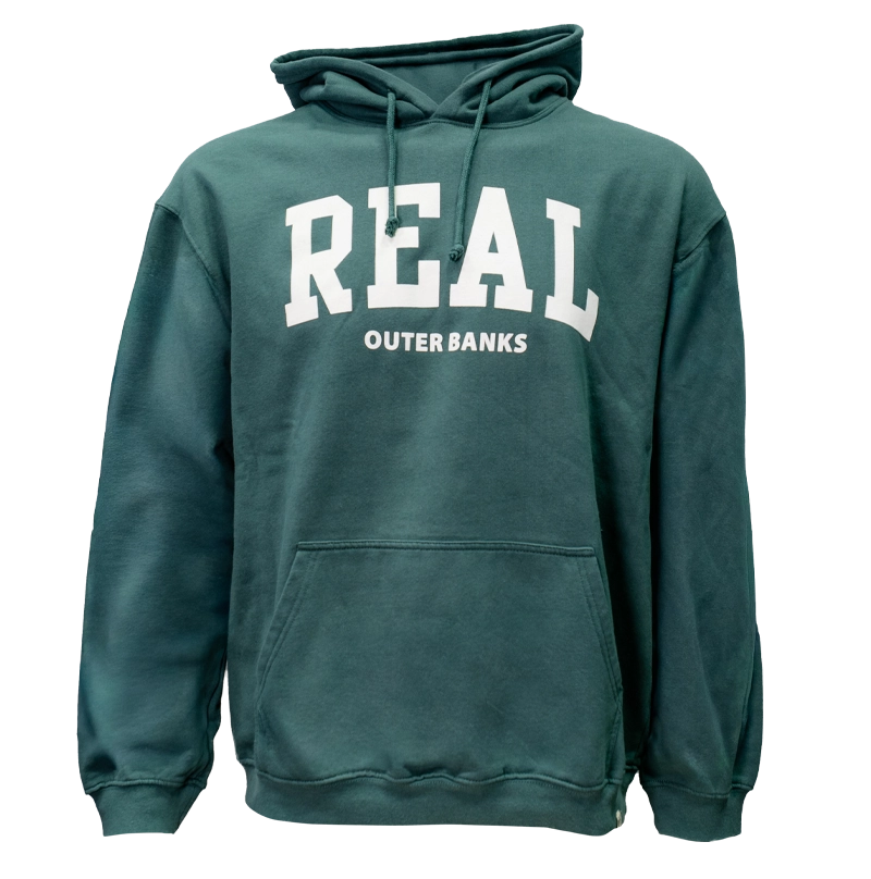 REAL Block Letters Hooded Sweatshirt-Willow