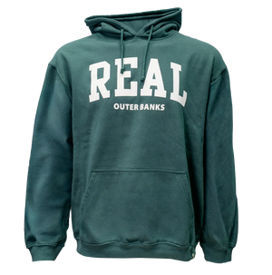 REAL Block Letters Hooded Sweatshirt-Willow