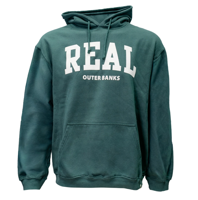 REAL Block Letters Hooded Sweatshirt-Willow