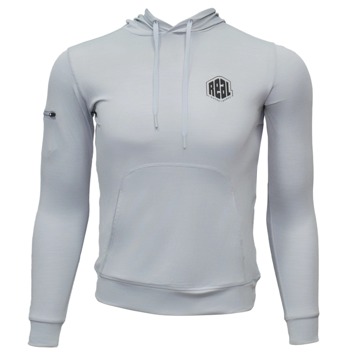 REAL Boys' Helm Rashguard-Light Grey