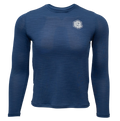 REAL Boys' Hybrid Rashguard-Heather Navy
