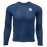 REAL Boys' Hybrid Rashguard-Heather Navy