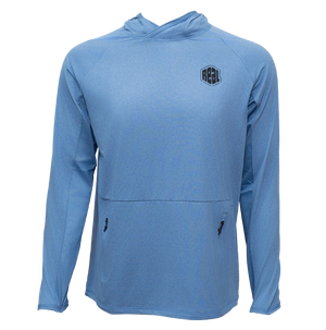 REAL Buoy L/S Rashguard-Heather Blue