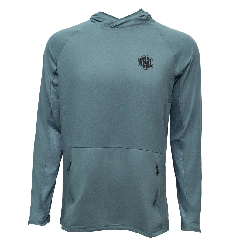 REAL Buoy L/S Rashguard-Heather Kelp